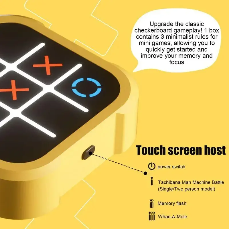 Classic Tic Tac Toe Games Handheld Puzzle Game Console For Kids Gift Travel Gathering Puzzle Board Game Console Classic Tic Tac Toe Games Handheld Puzzle Game Console For Kids Gift Travel Gathering Puzzle Board Game Console