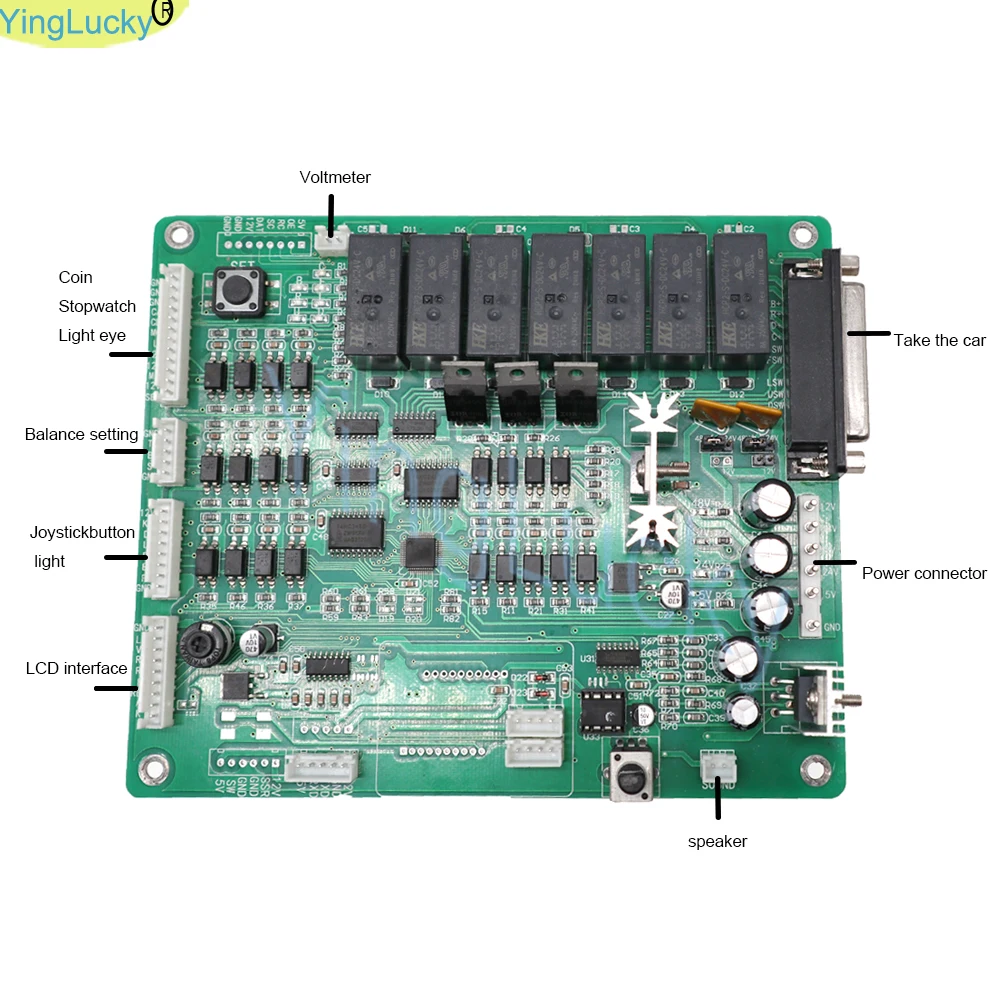 Claw Crane Machine Vending Diy Kit Prize Plush Toy Game Board Stainless 71cm Gantry Joystick Power Supply Coin Acceptor Claw Crane Machine Vending Diy Kit Prize Plush Toy Game Board Stainless 71cm Gantry Joystick Power Supply Coin Acceptor