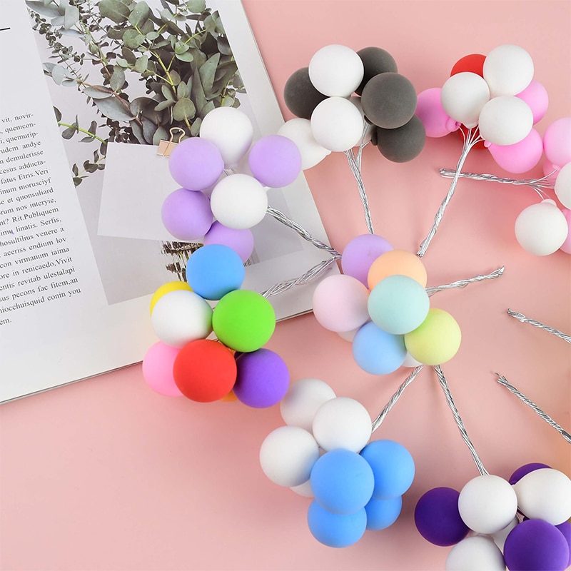 Clay Balloon Topper for Cake (8 pcs)