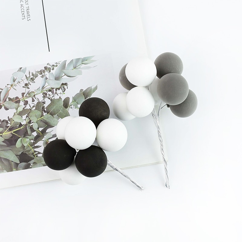 Clay Balloon Topper for Cake (8 pcs)