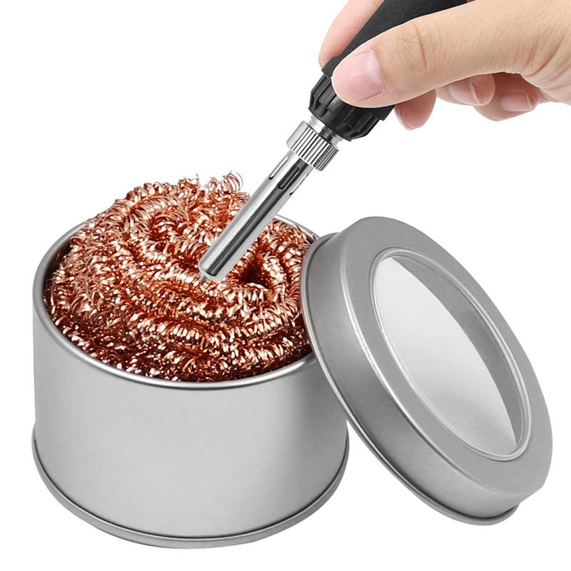 Cleaning Ball Desoldering Soldering Iron Mesh Filter Cleaning Nozzle Tip Copper Wire Cleaner Ball Metal Dross Box Clean Cleaning Ball Desoldering Soldering Iron Mesh Filter Cleaning Nozzle Tip Copper Wire Cleaner Ball Metal Dross Box Clean