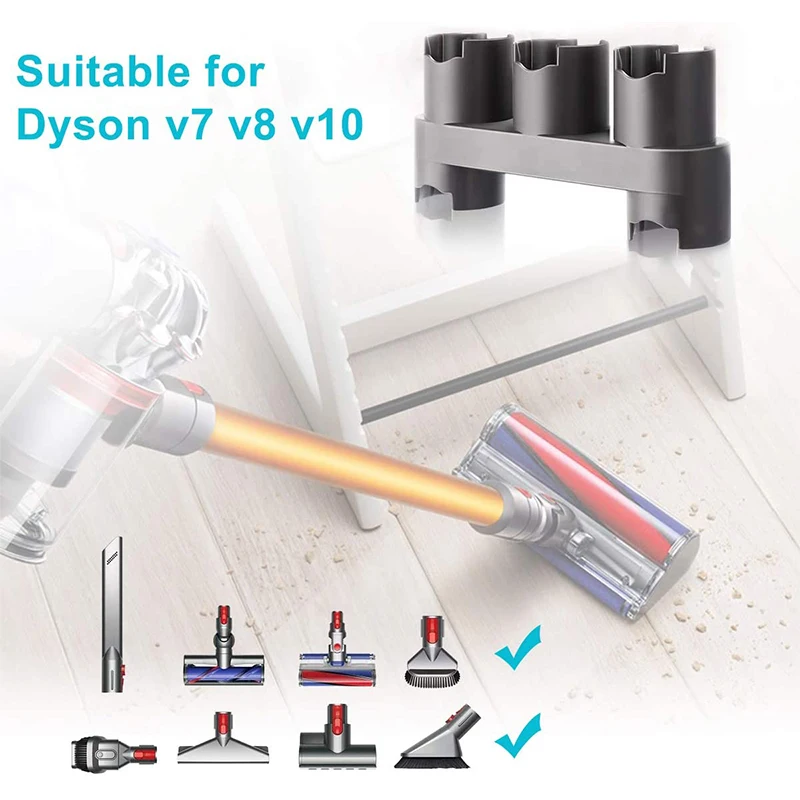 Cleaning Brush Head Storage Bracket for Dyson V7 V8 V10 Vacuum Cleaner Parts Stand Tool Nozzle Base Attachments Rack Cleaning Brush Head Storage Bracket for Dyson V7 V8 V10 Vacuum Cleaner Parts Stand Tool Nozzle Base Attachments Rack