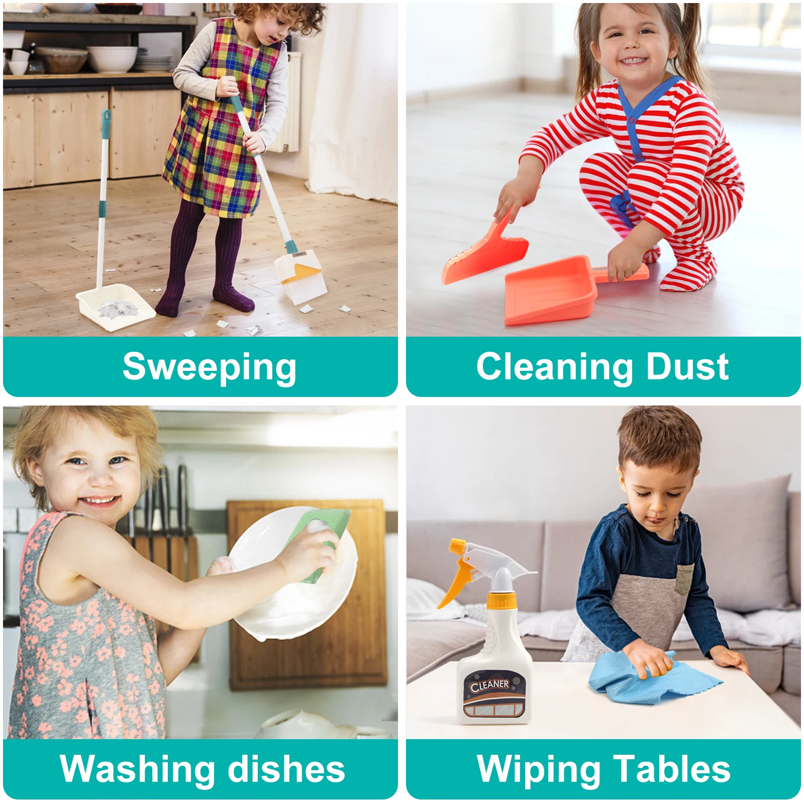 Cleaning Set Toys for Kids (12Pcs) Cleaning Set Toys for Kids (12Pcs)