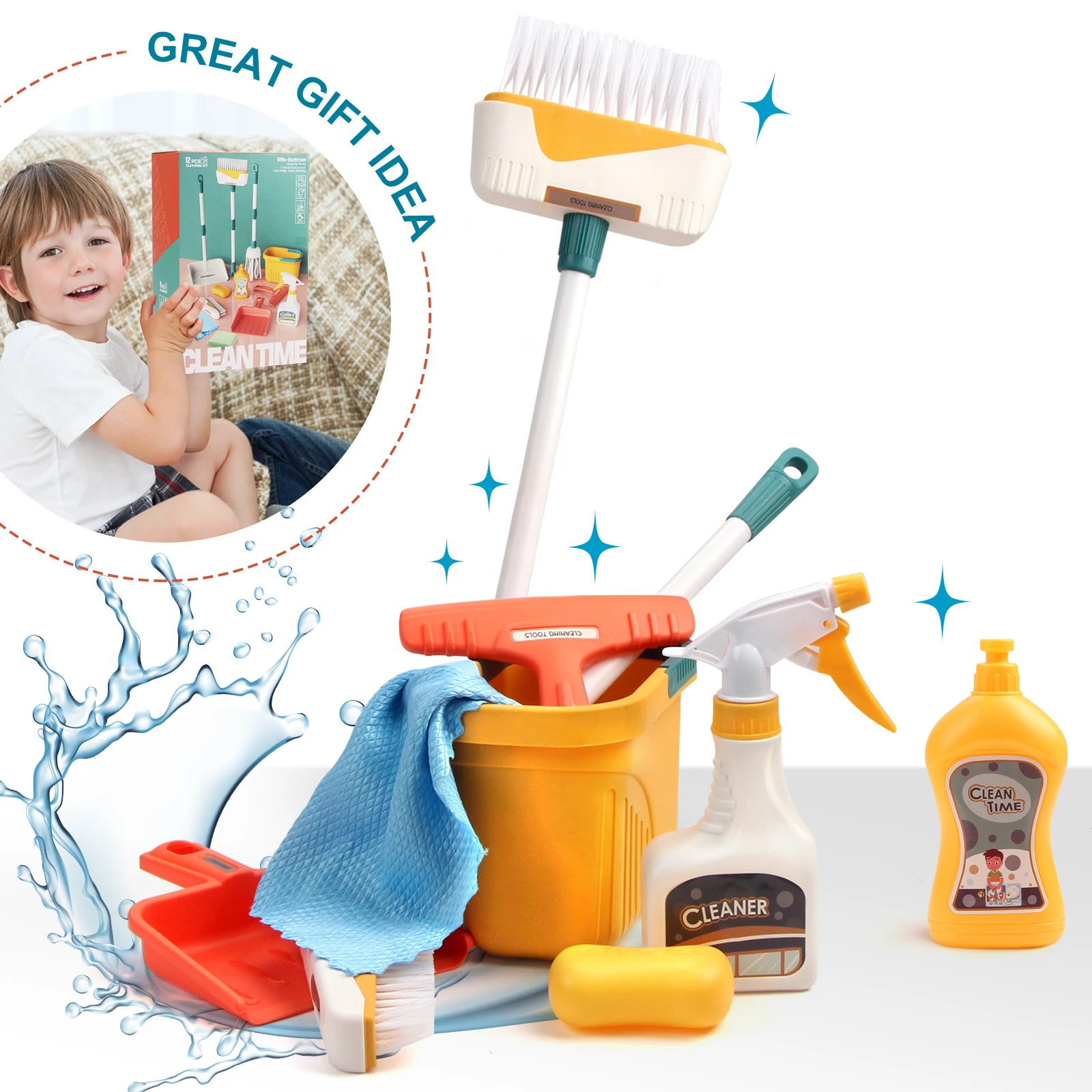 Cleaning Set Toys for Kids (12Pcs) Cleaning Set Toys for Kids (12Pcs)