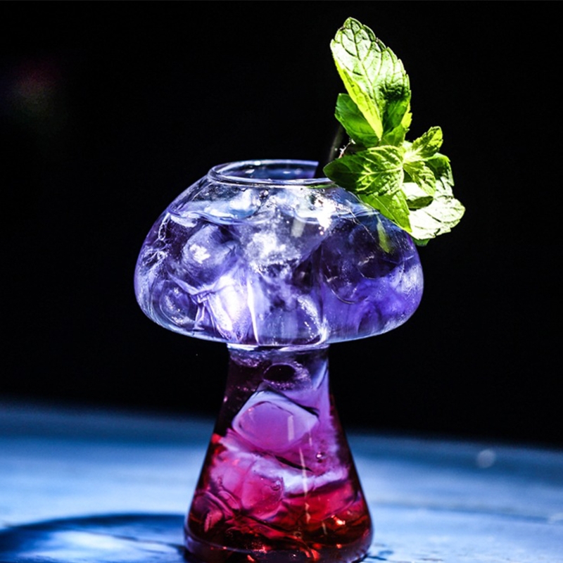 Clear 380ml Mushroom Cocktail Glass