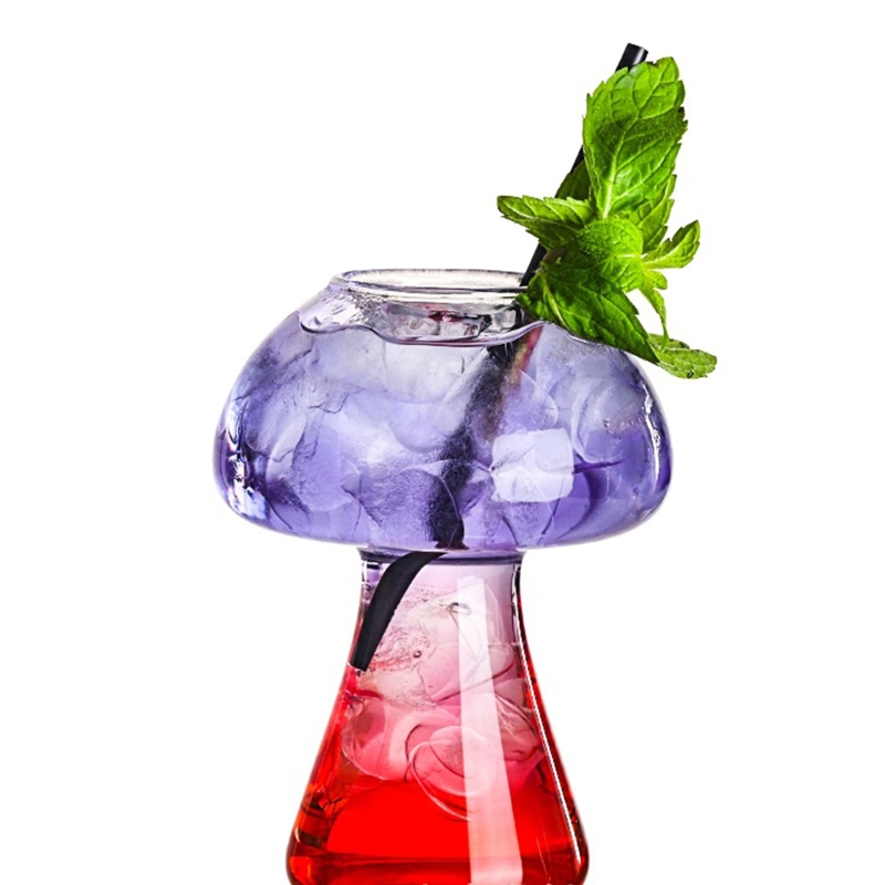 Clear 380ml Mushroom Cocktail Glass