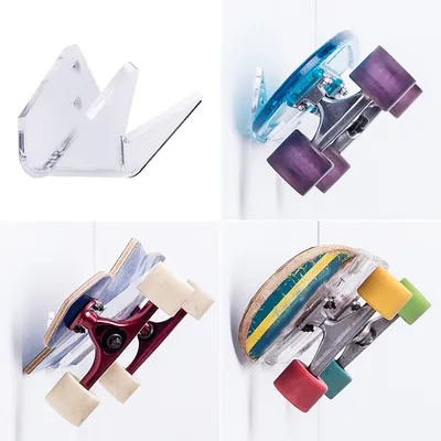 Clear Acrylic Longboard Wall Mount Clear Acrylic Longboard Wall Mount
