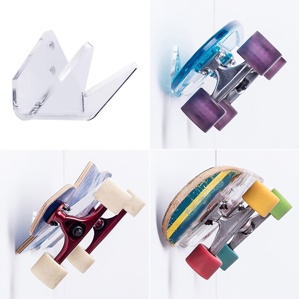 Clear Acrylic Longboard Wall Mount Clear Acrylic Longboard Wall Mount