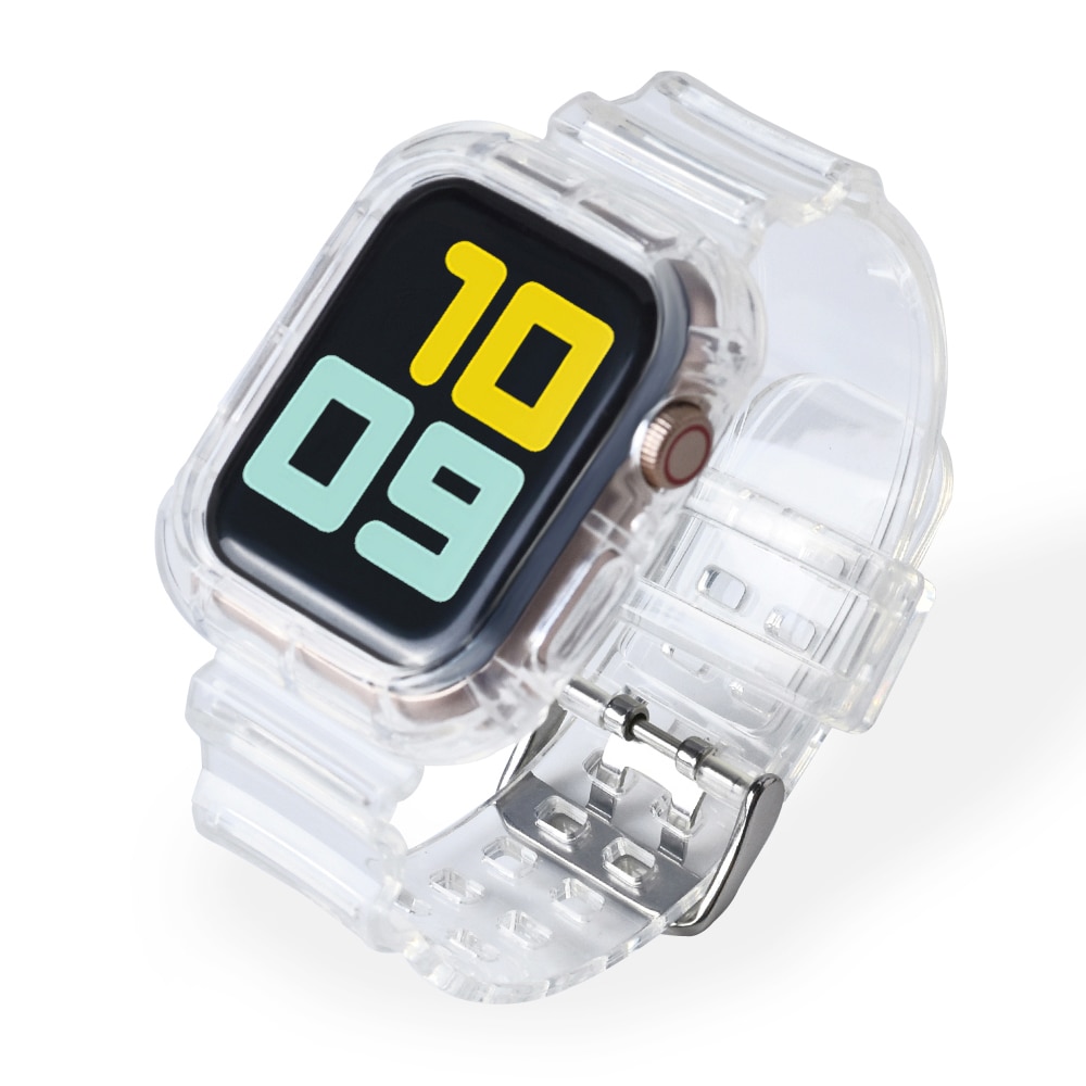 Clear Apple Watch Band Plastic Strap
