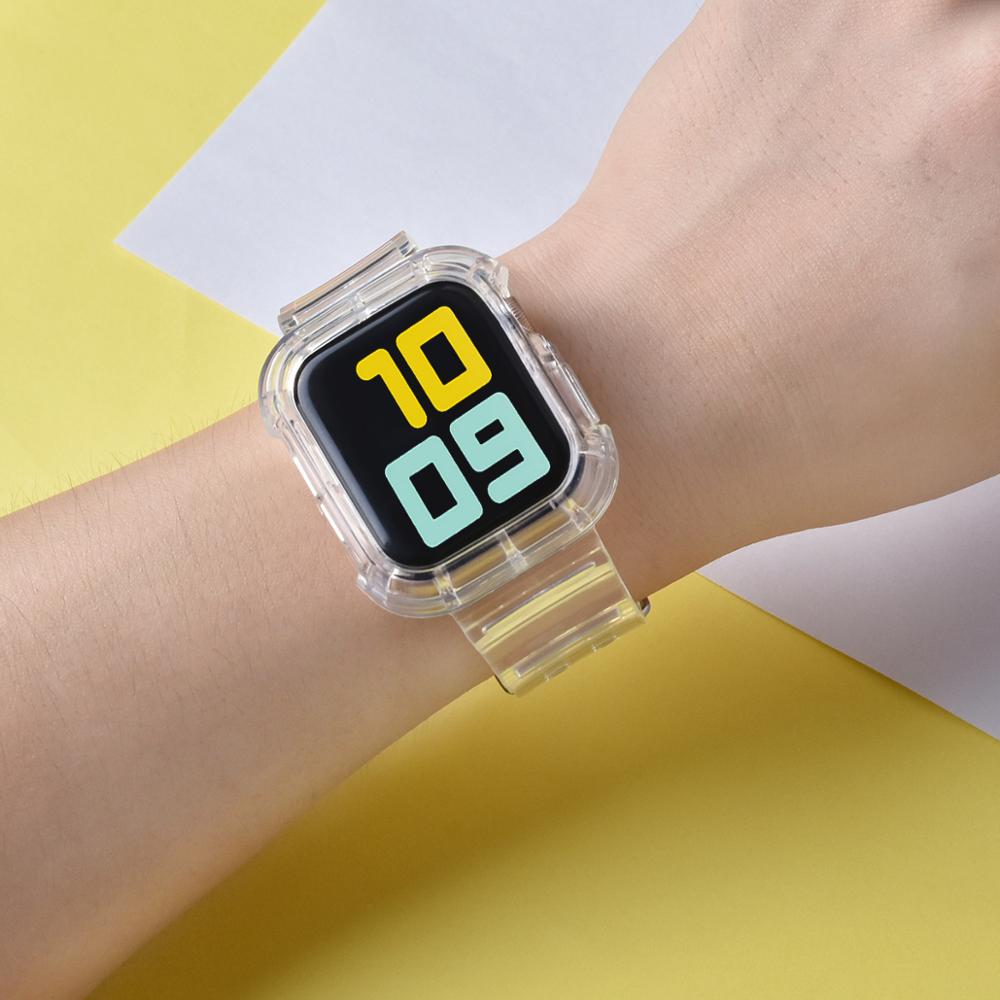 Clear Apple Watch Band Plastic Strap