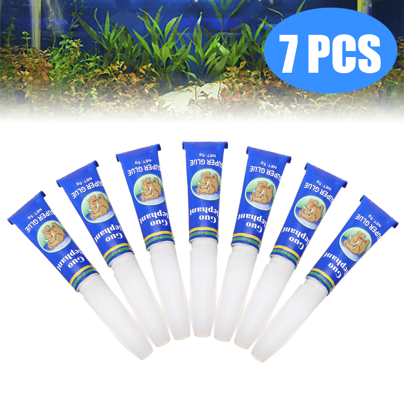 Clear Aquarium Plant Glue Set (7pcs)