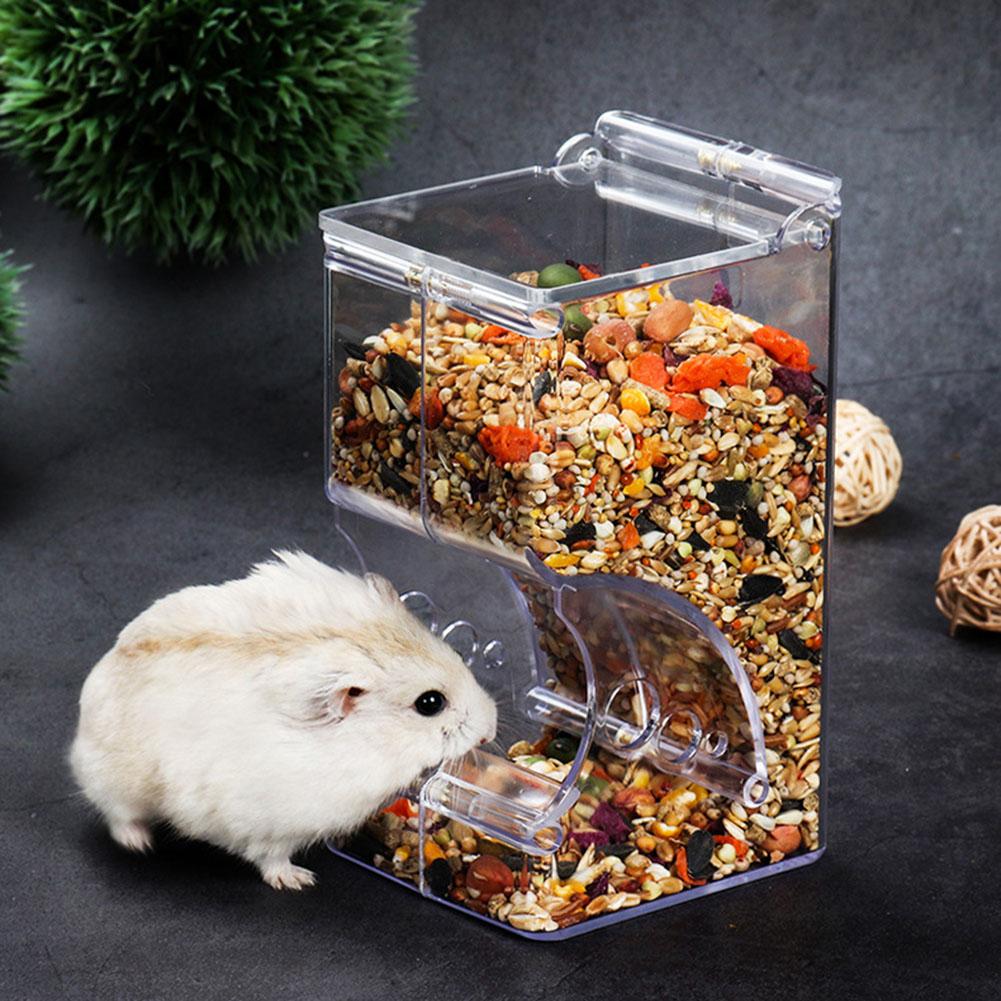 Clear Automatic Hamster Food Dispenser