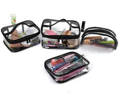 Clear Cosmetic Bags Portable Toiletry Organizer Clear Cosmetic Bags Portable Toiletry Organizer