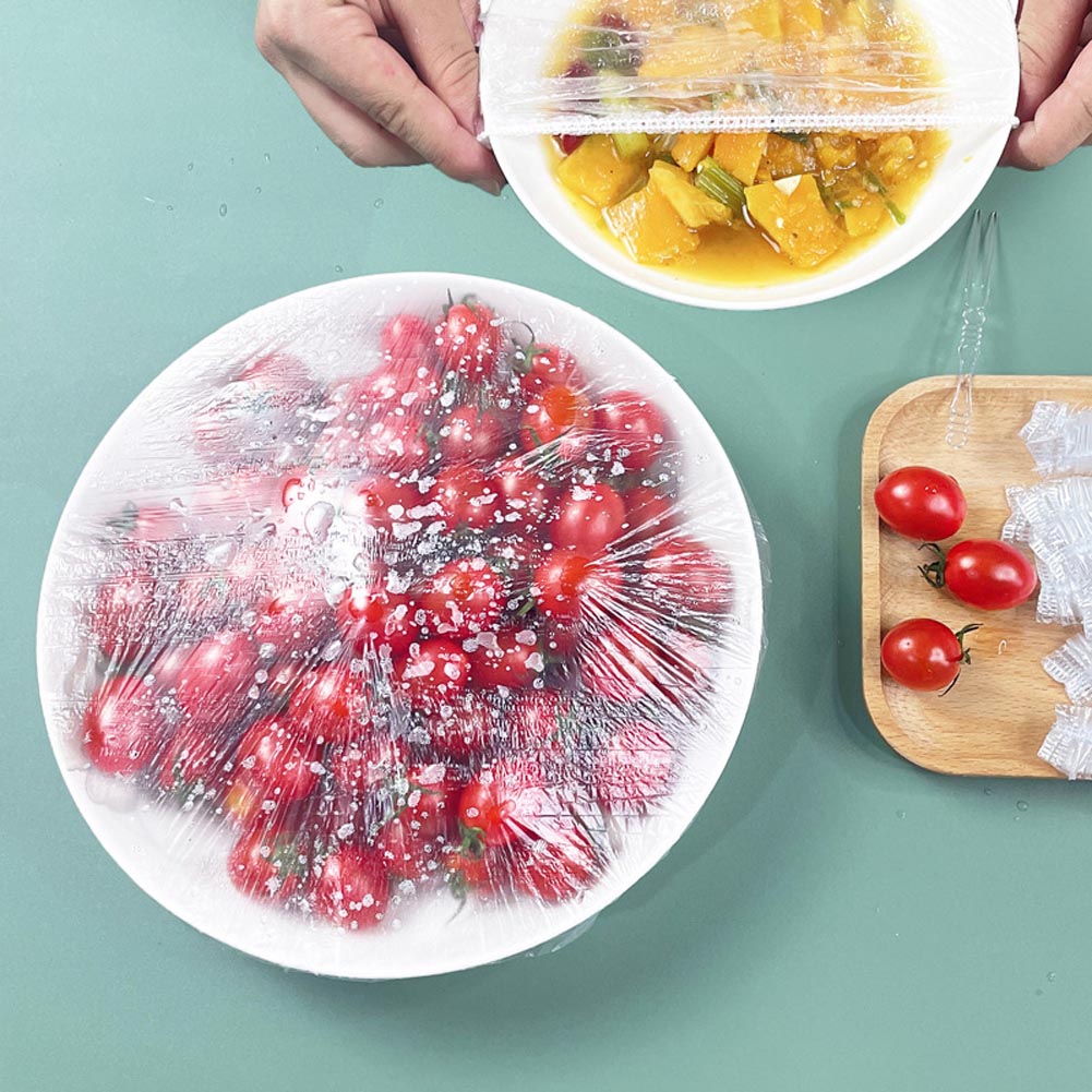 Clear Disposable Food Cover (100 pcs) Clear Disposable Food Cover (100 pcs)