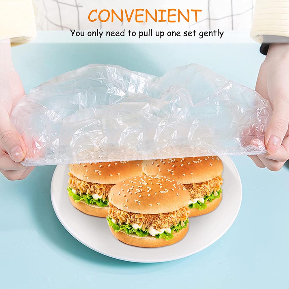 Clear Disposable Food Cover (100 pcs)