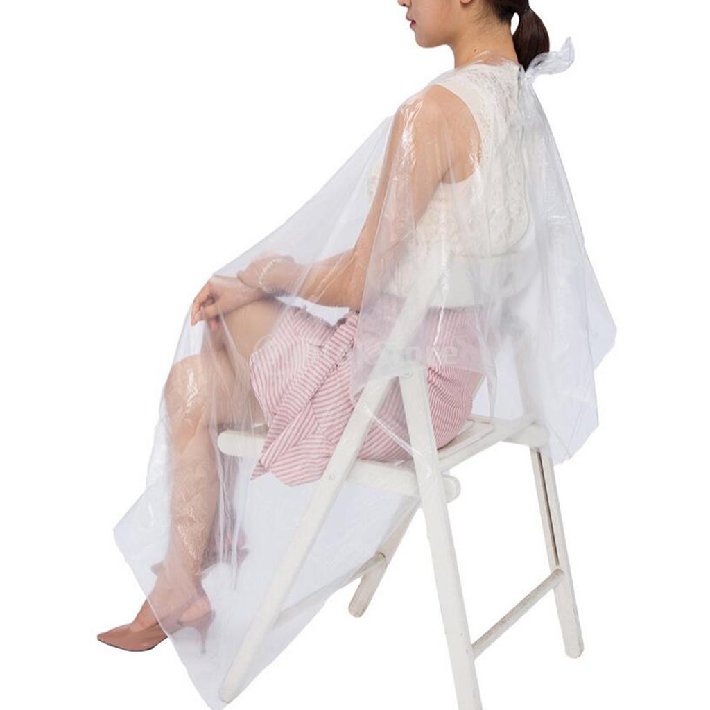 Clear Disposable Hairdressing Gowns (50pcs) Clear Disposable Hairdressing Gowns (50pcs)