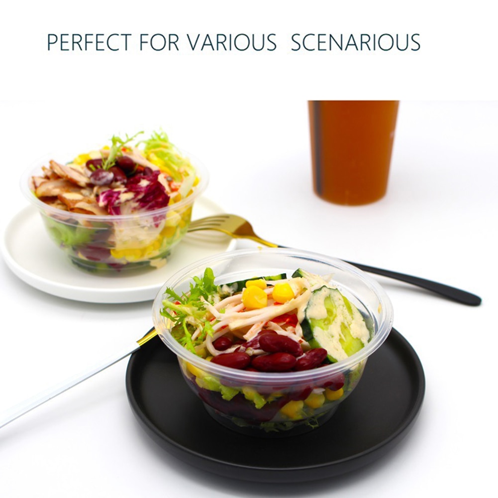 Clear Disposable Plastic Bowls (20 Pcs)