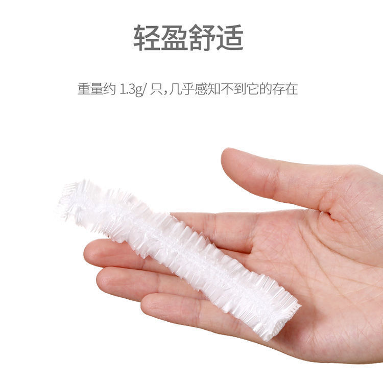Clear Elastic Disposable Plastic Shower Caps (100 pcs)