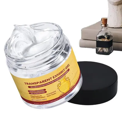 Clear Exhibit Gel 60g Clear Removable Adhesive Glue Museum Wax for Antiques Glass Ceramics Figures Decorations