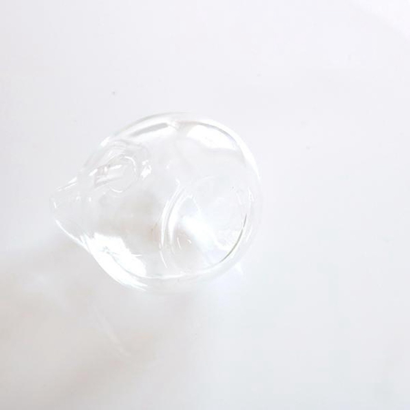 Clear Glass Cat Flower Vase
