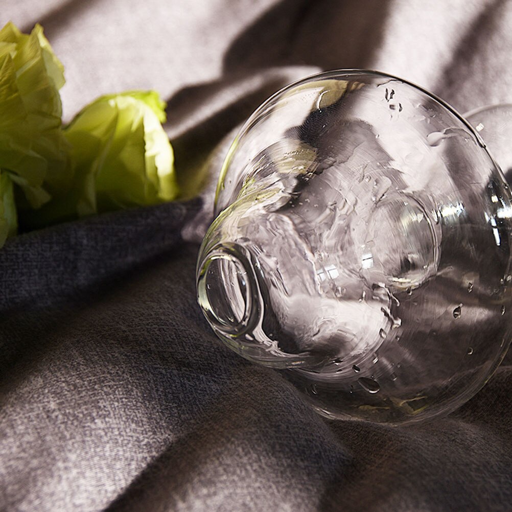 Clear Glass Hydroponics Mushroom Vase