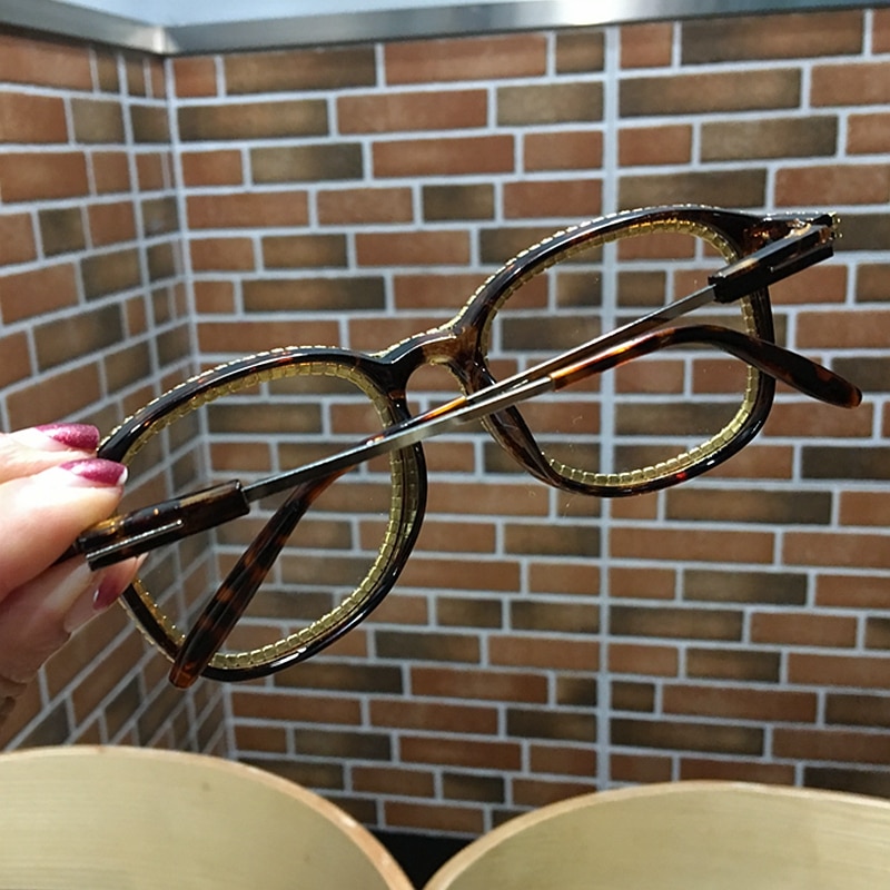 Clear Glasses Gold Rhinestone Eyewear Clear Glasses Gold Rhinestone Eyewear