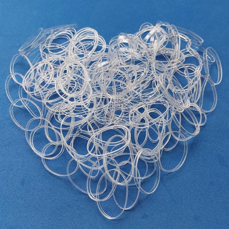 Clear Hair Elastics Hair Ties (1000pcs) Clear Hair Elastics Hair Ties (1000pcs)