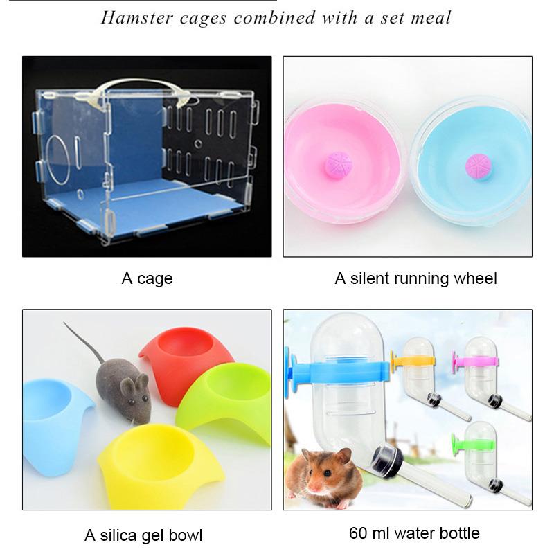 Clear Hamster Cage with Accessories Clear Hamster Cage with Accessories