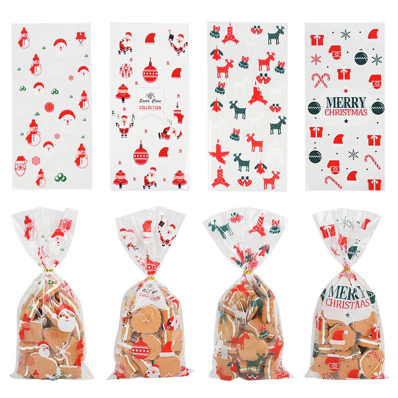 Clear Holiday Treat Bags (50pcs)