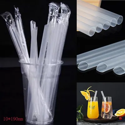 Clear Individually Wrapped Straws (100pcs)