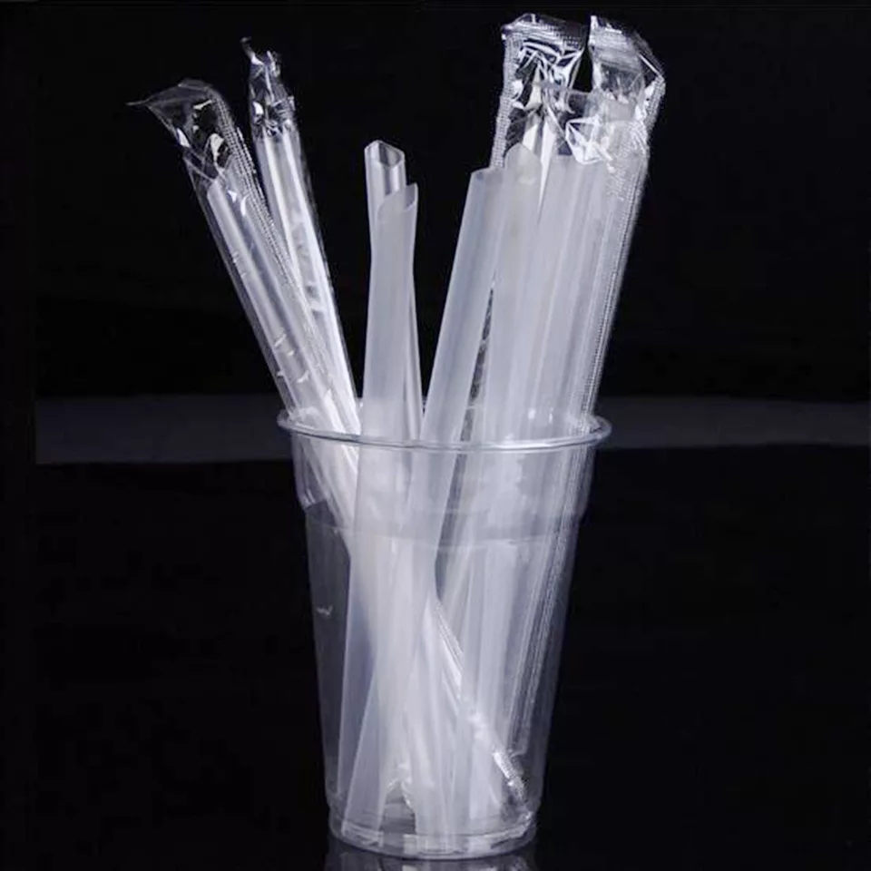 Clear Individually Wrapped Straws (100pcs)