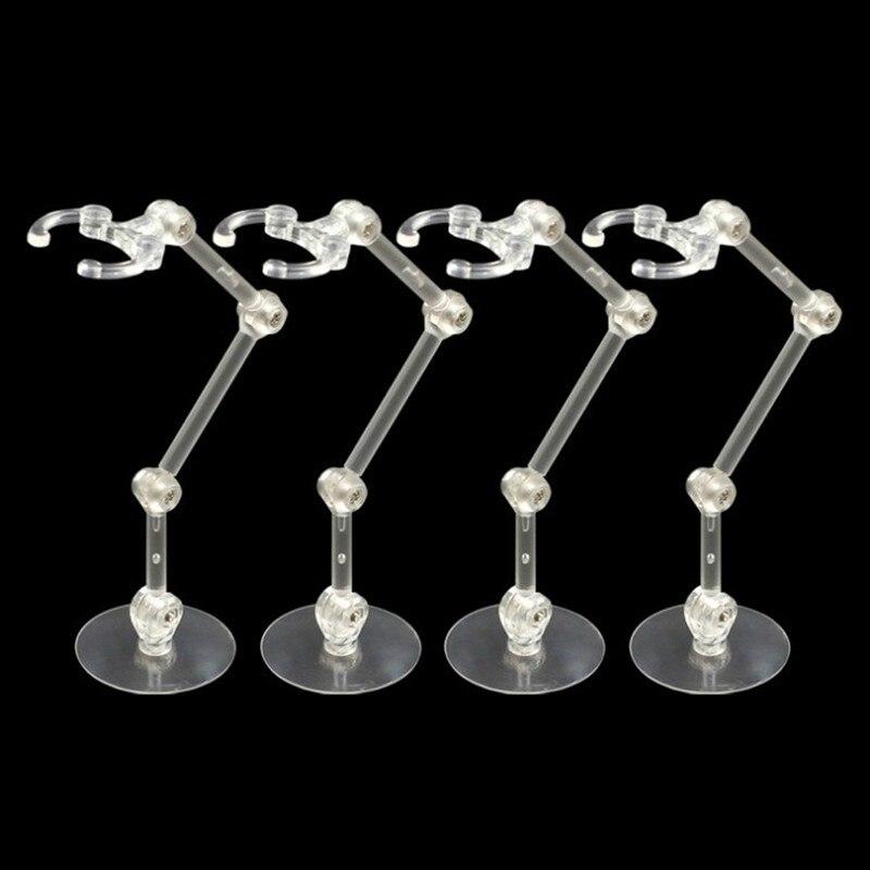 Clear Plastic Action Figure Display Stand (4 pcs)
