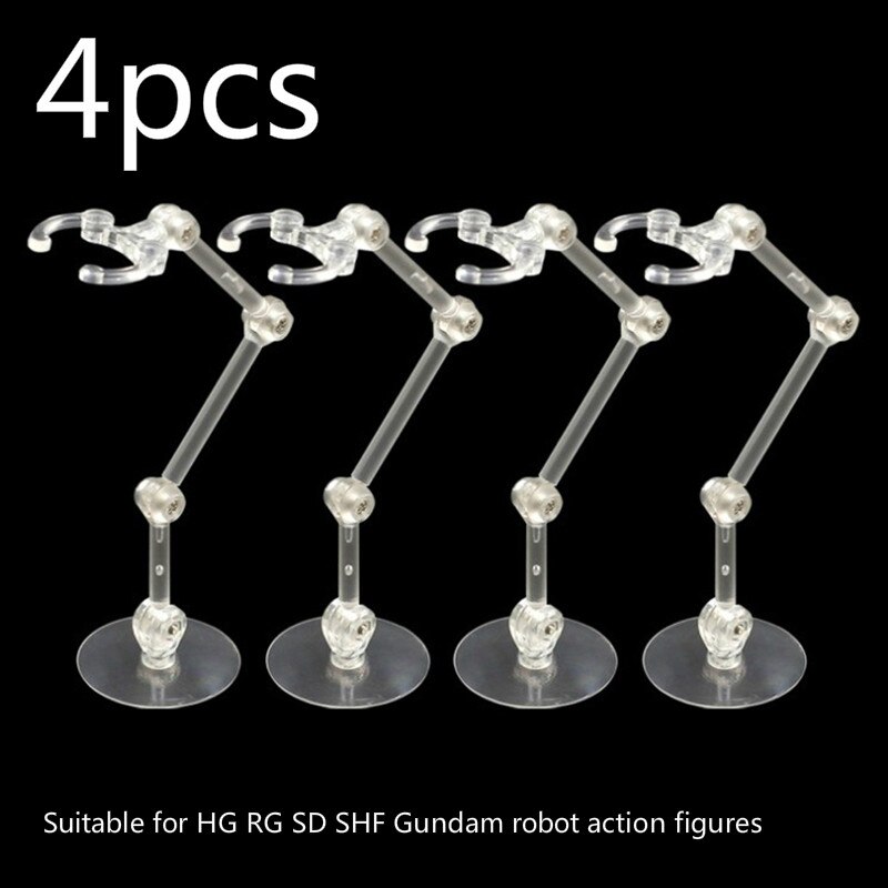 Clear Plastic Action Figure Display Stand (4 pcs) Clear Plastic Action Figure Display Stand (4 pcs)