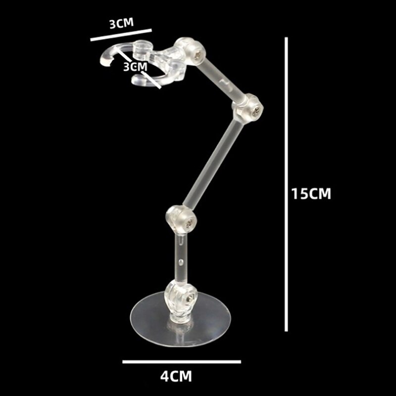 Clear Plastic Action Figure Display Stand (4 pcs) Clear Plastic Action Figure Display Stand (4 pcs)