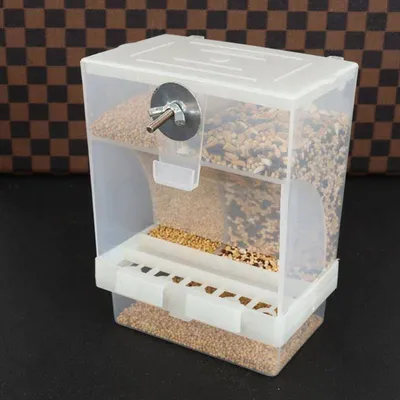 Clear Plastic Automatic Bird Feeder