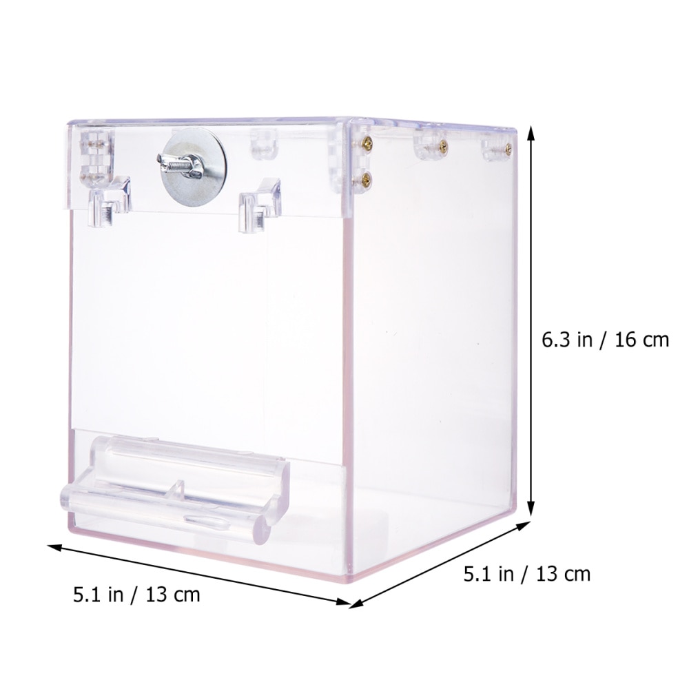 Clear Plastic Bird Bath Cage