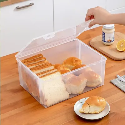 Clear Plastic Bread Container Box