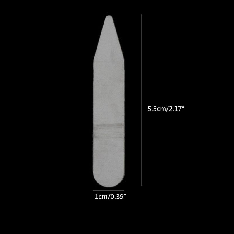 Clear Plastic Collar Stiffeners (200pcs) Clear Plastic Collar Stiffeners (200pcs)