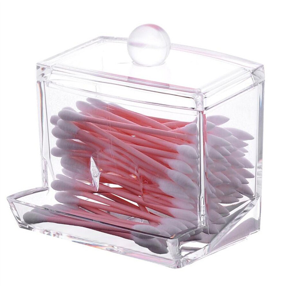 Clear Plastic Cotton Bud Dispenser Clear Plastic Cotton Bud Dispenser