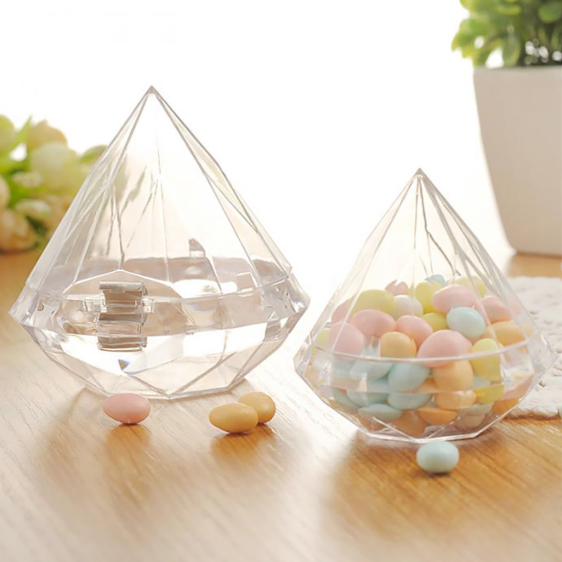 Clear Plastic Diamond Shape Box