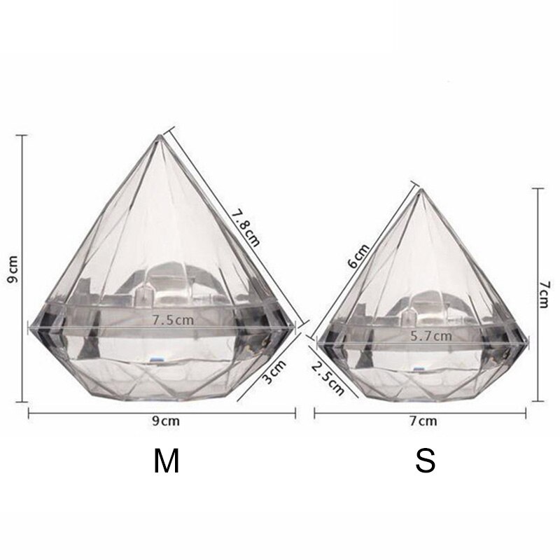 Clear Plastic Diamond Shape Box