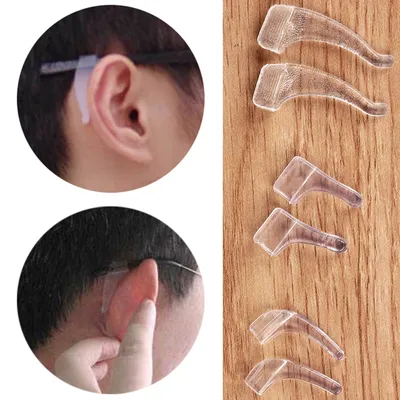 Clear Plastic Eyeglass Grips (10 pairs)