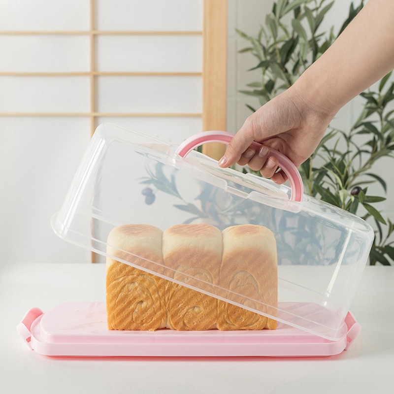 Clear Plastic Rectangular Cake Carrier