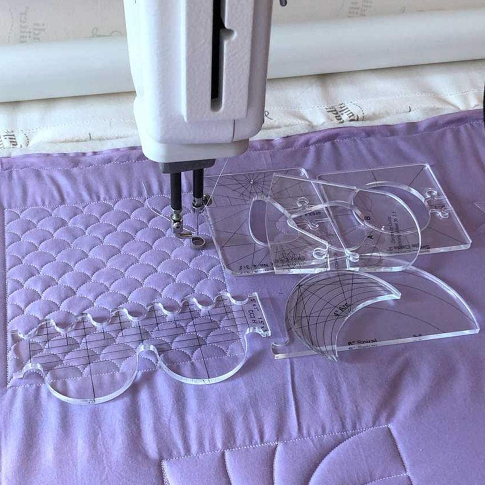 Clear Quilting Acrylic Templates (6pcs) Clear Quilting Acrylic Templates (6pcs)