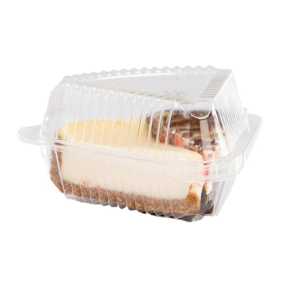 Clear Single Slice Cake Containers (100pcs)