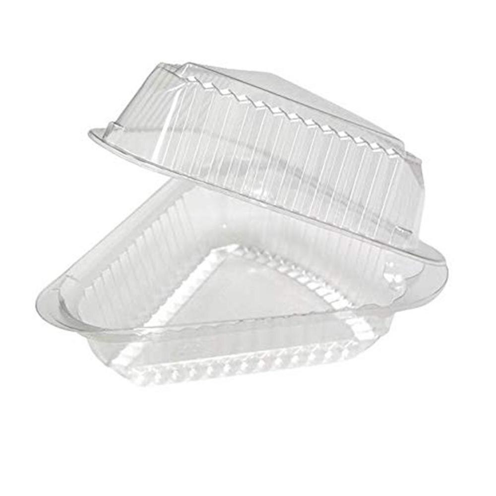 Clear Single Slice Cake Containers (100pcs)
