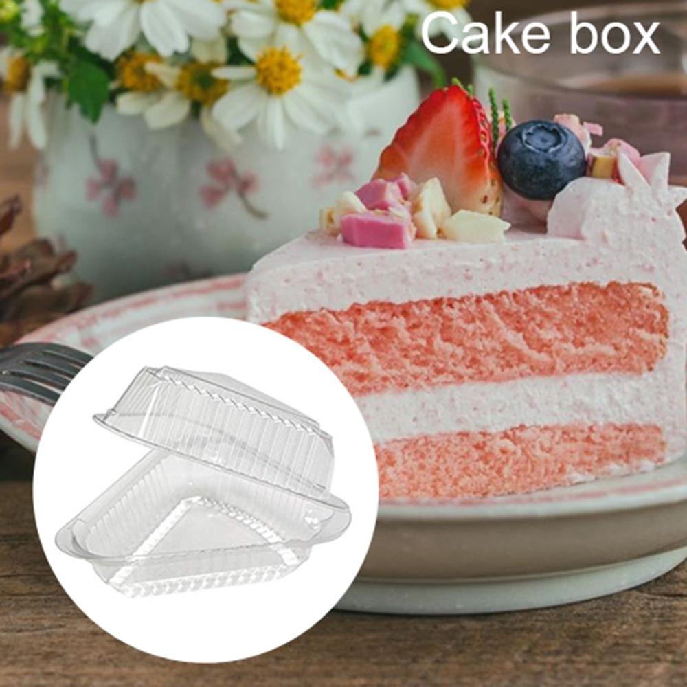 Clear Single Slice Cake Containers (100pcs)