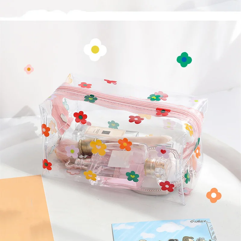 Clear Toiletry Bag Waterproof Pencil Case Transparent PVC Stationery Gift Girls Students Pencil Bag Kawaii Makeup Clear Toiletry Bag Waterproof Pencil Case Transparent PVC Stationery Gift Girls Students Pencil Bag Kawaii Makeup