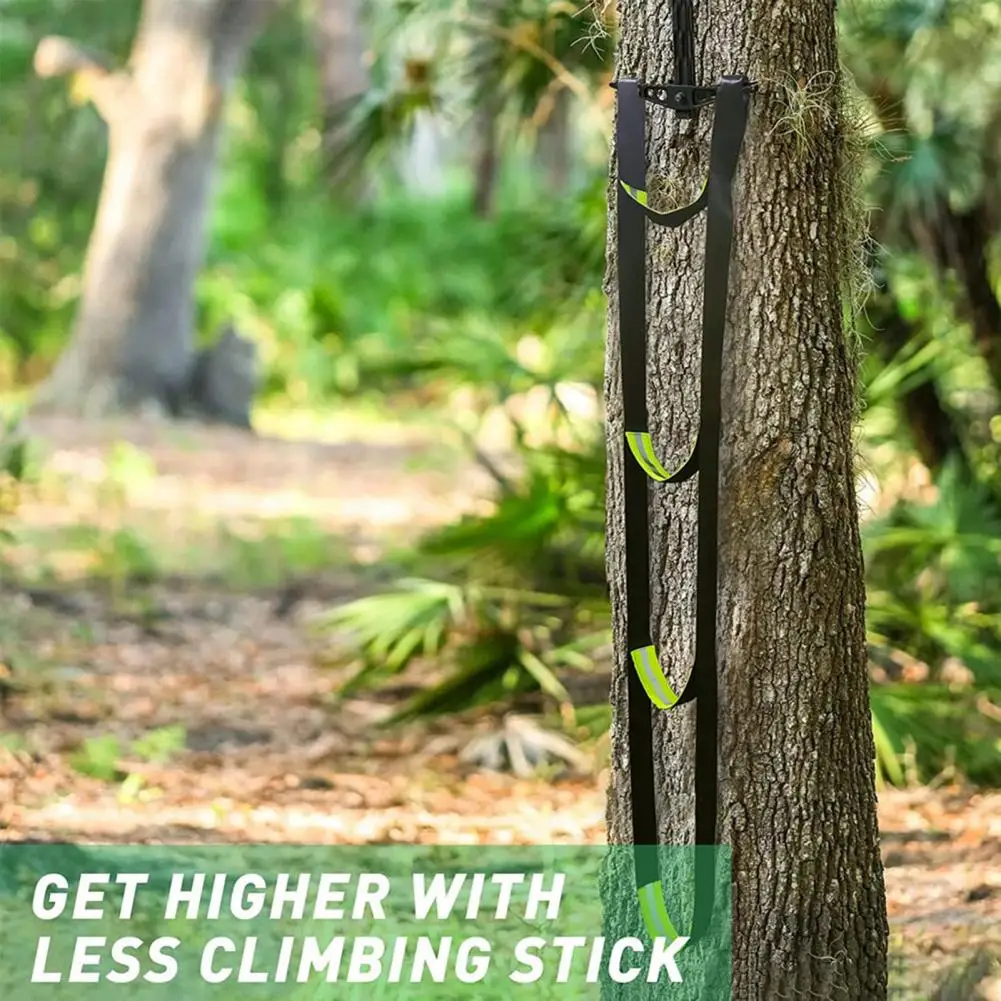 Climbing Aider with Anti-Skidding Steps Reflective Strip Design 4 Step Foldable Portable Rope Ladder Camping Supplies