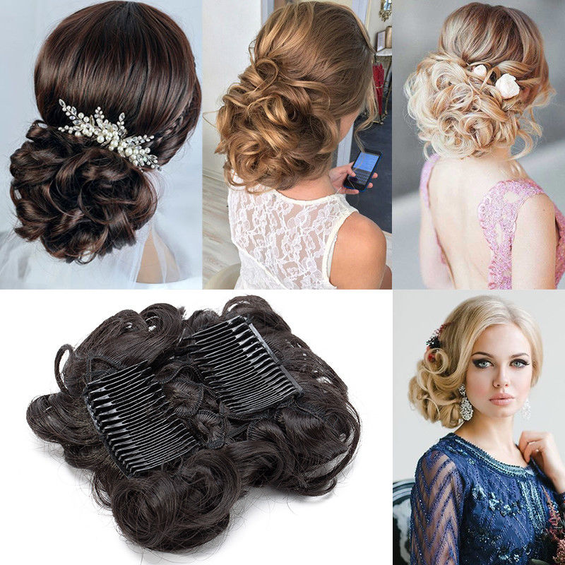 Clip In Hair Extensions Comb Hair Bun Clip In Hair Extensions Comb Hair Bun